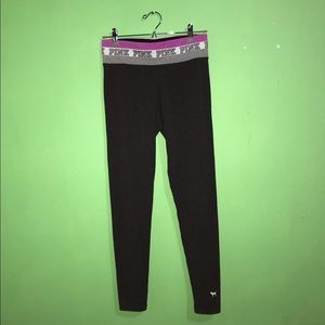 PINK Cotton Yoga Leggings